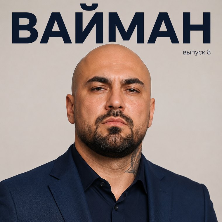 Обложка журнала с крупной надписью ВАЙМАН и узнаваемым человеком