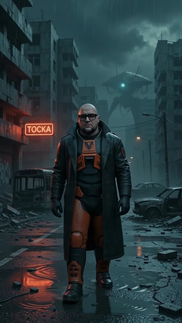 Вайм-Лайф V.2 «Вокзал»: Доктор Вайман на улице под вывеской ТОСКА